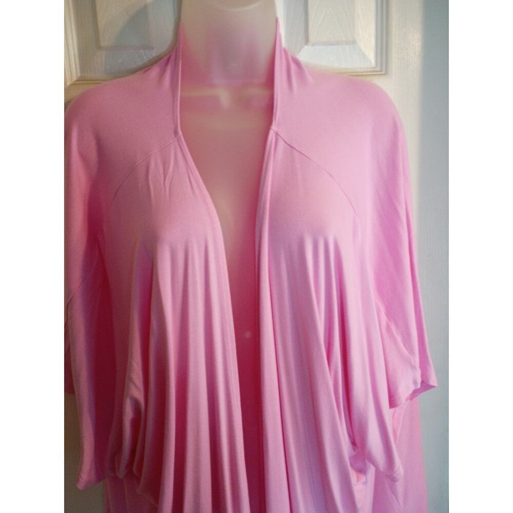 Made By Johnny Open Cardigan Pink 95% Modal NWT Casual Lagonlook Xxxl
